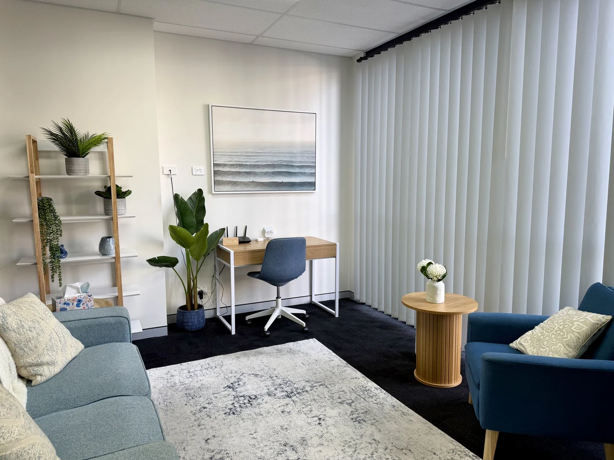 MindSure Psychology therapy room in Gosford, Central Coast NSW